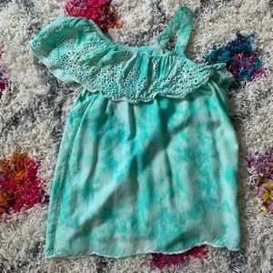 a cute teal tie dye shirt